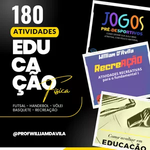Imagem de capa para o Ebook E-book  Educação Física (Jogos pré-desportivos e atividades recreativas)