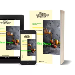 Imagem de capa para o Ebook Qual a importância do Detox ? 40 Receitas incríveis ! 