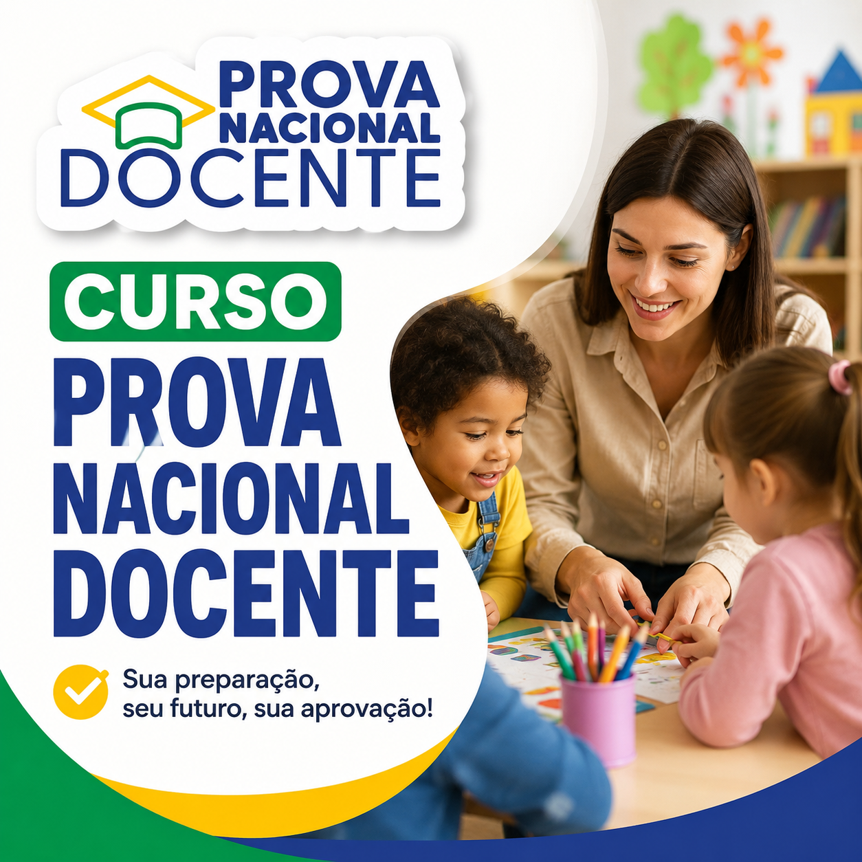 Imagem do curso CURSO PROVA NACIONAL DOCENTE PEDAGOGIA - SEM CORREÇÃO