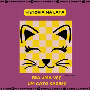 história do Gato Xadrez de Bia Vilela
