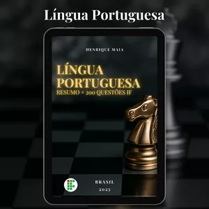Imagem de capa para o Ebook Resumo + 200 Questões de Língua Portuguesa para Concursos Públicos
