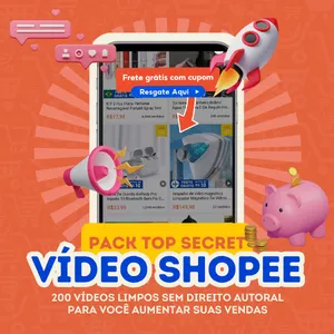 Imagem de capa para o Curso online PACK TOP SECRET 200 VÍDEO PARA AFILIADOS SHOPEE
