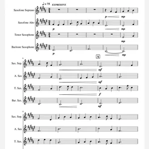 Imagem de capa para o Ebook Experienced many battles - Quarteto de Saxofones - Naruto