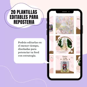 Imagen de portada para Curso online PLANTILLAS EDITABLES PARA REPOSTERIA