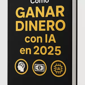 Imagen de portada para Ebook 🚀 Guía práctica: Cómo ganar dinero con Inteligencia Artificial en 2025 (sin experiencia previa)