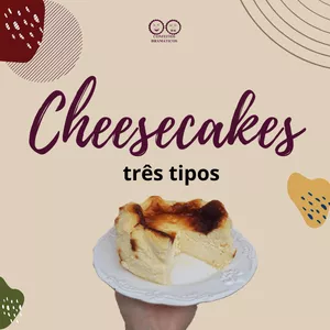 Imagem de capa para o Curso online CHEESECAKES - TRÊS TIPOS