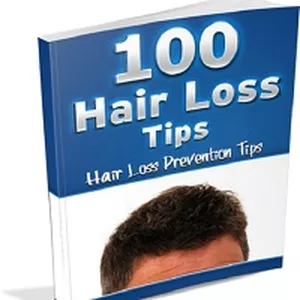 Imagem de capa para o Ebook 100 dicas para a queda de cabelo