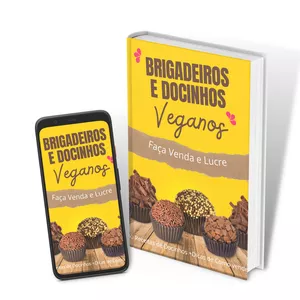 Imagem de capa para o Ebook Brigadeiros e Docinhos Veganos