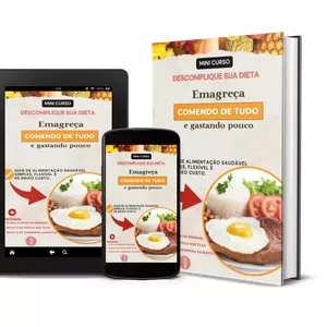 Imagem de capa para o Ebook Descomplique sua dieta. Emagreça comendo de tudo e gastando pouco!