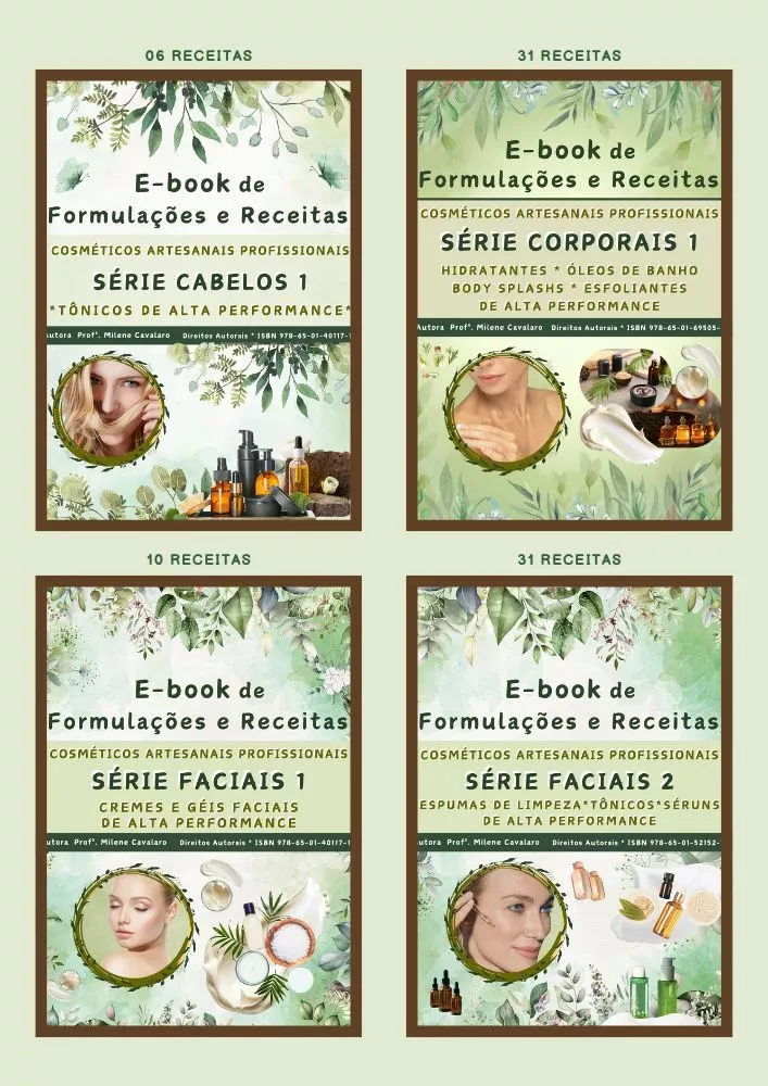 Ebook de Cosméticos Artesanais Profissionais Faça Você Mesmo: Série Faciais 1 - Cremes * Máscaras e Géis Faciais — imagem 3