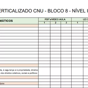 Imagem de capa para o Ebook EDITAL VERTICALIZADO CNU - BLOCO 8 – NÍVEL INTERMEDIÁRIO 