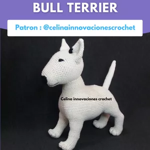 Imagen de portada para Ebook PATRON perrito BULL TERRIER CROCHET amigurumi
