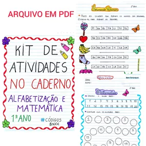 Imagem de capa para o Ebook Kit 1º Ano Alfabetização e Matemática