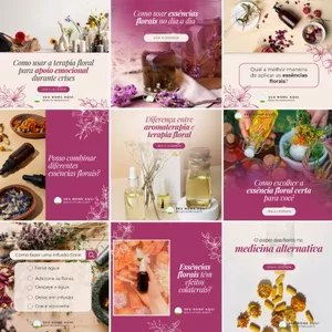 Imagem de capa para o Curso online FloralDesign - Templates Profissionais para Terapeutas Florais