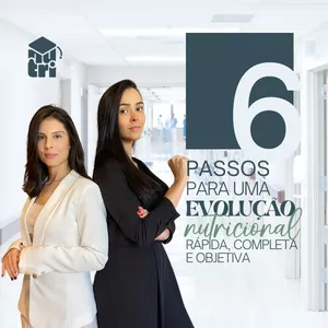 Imagem de capa para o Ebook 6 passos para uma evolução nutricional completa, rápida e objetiva