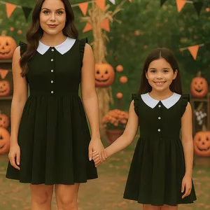 Imagem de capa para o Ebook MOLDES EM PDF VESTIDO WANDINHA MÃE E FILHA (PP AO G5 E 1 A 14 ANOS)