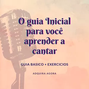 Imagem de capa para o Ebook O guia Inicial para você aprender a cantar