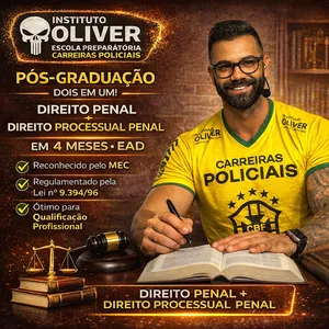 Imagem de capa para o Curso online 🧑🏻‍💼 PÓS GRADUAÇÃO EM DIREITO PENAL E PROCESSO PENAL EAD EM 4 MESES  - INSTITUTO OLIVER   