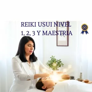 Imagen de portada para Curso online Reiki usui, nivel 1, 2, 3 y maestría, conecta con la energía y el bienestar, con certificado internacional