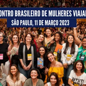 Imagem de capa para o Evento presencial 4. Encontro Brasileiro de Mulheres Viajantes - Presencial
