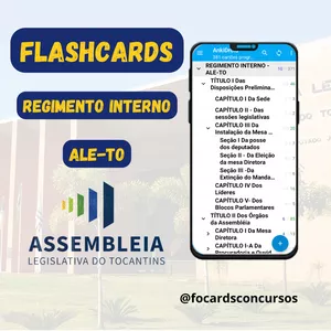 Imagem de capa para o Curso online Flashcards do Regimento Interno da ALETO