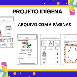 Imagem de capa para o Ebook Projeto cultura  indígena 