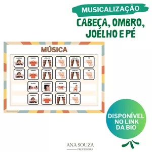 Imagem de capa para o Ebook MÚSICA - CABEÇA, OMBRO, JOELHO E PÉ