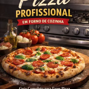 Imagem de capa para o Ebook Pizza Profissional em Forno de Cozinha 