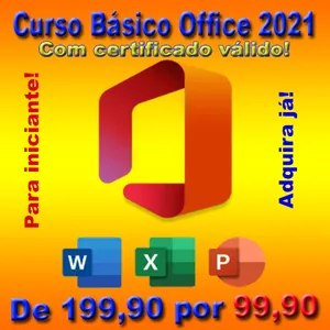 Imagem de capa para o Curso online CURSO BÁSICO DE OFFICE 2021