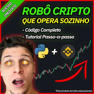 Imagem de capa para o Curso online Robô Trader de Cripto 100% Automático na Binance