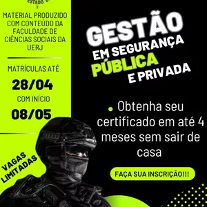 Curso Curso Sequencial de Gestão em Segurança Pública e Privada de Nível Superior
