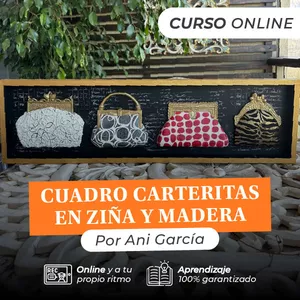 Imagen de portada para Curso online Curso Cuadro Carteritas, en Ziña y Madera