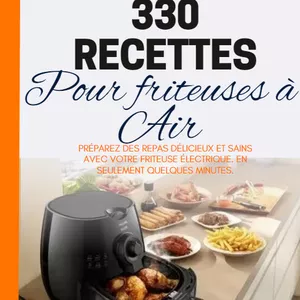 Imagem de capa para o Ebook Ebook 330 receitas para Air Fryer 
