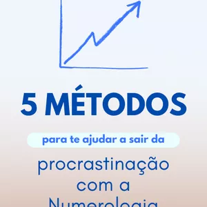 Imagem de capa para o Ebook 5 Métodos Numerológicos contra a Procrastinação