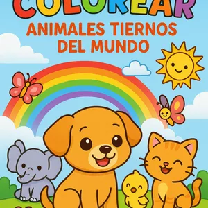 Imagen de portada para Ebook Mi Primer Libro Para Colorear ¡Animales Tiernos del Mundo!