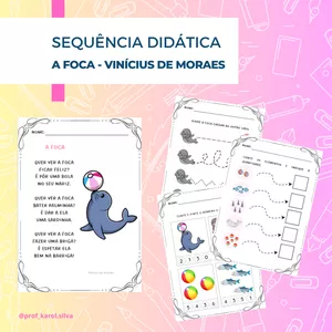 Imagem de capa para o Ebook Sequência didática - A Foca 
