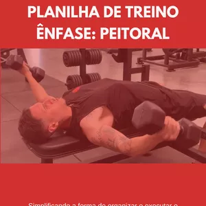 Imagem de capa para o Ebook Planilha de Treino - Ênfase: Peitoral