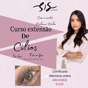 Curso Alongamento de Cílios Clássico Vip