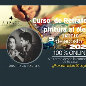 Imagen de portada para Curso online Curso online de Retrato con pintura al óleo