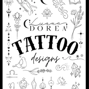 Imagem de capa para o Ebook Tattoo Designs por Luana Dorea