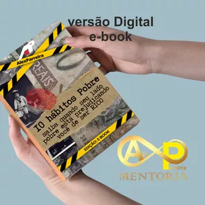 Imagem de capa para o Ebook 10 Hábitos de Pobre que te impede de ficar Rico 