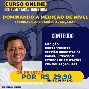 Imagem de capa para o Curso online Dominando a Medição de Nível: Técnicas e Aplicações Avançadas