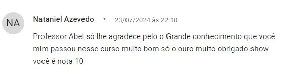depoimento sobre o curso de multímetro do mecânico e professor Abel Klering