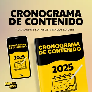 Imagen de portada para Ebook Cronograma de Contenido para Redes Sociales 2025