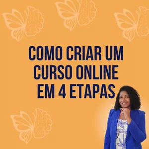 Imagem de capa para o Curso online Como criar um curso online em 4 etapas