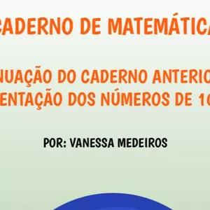 Imagem de capa para o Ebook Caderno Matemática dos números do 10 a 99