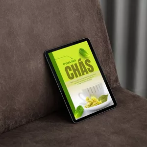 Imagem de capa para o Ebook O GUIA DOS CHÁS PARA EMAGRECER SAUDÁVEL