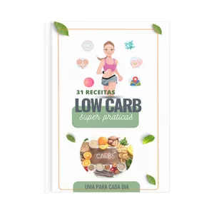 Imagem de capa para o Ebook As 31 Receitas Low Carb - Super Praticas