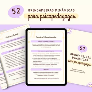 Imagem de capa para o Curso online 52 Brincadeiras Dinâmicas e Criativas para Psicopedagogas