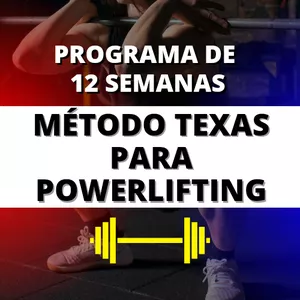 Imagem de capa para o Curso online Planilha de Treino "Método Texas Adaptado ao Powerlifting de 12 semanas"